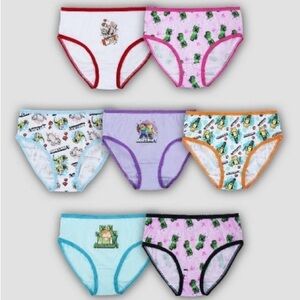 LITTLE Girls Minecraft 7-Pack Brief Panty